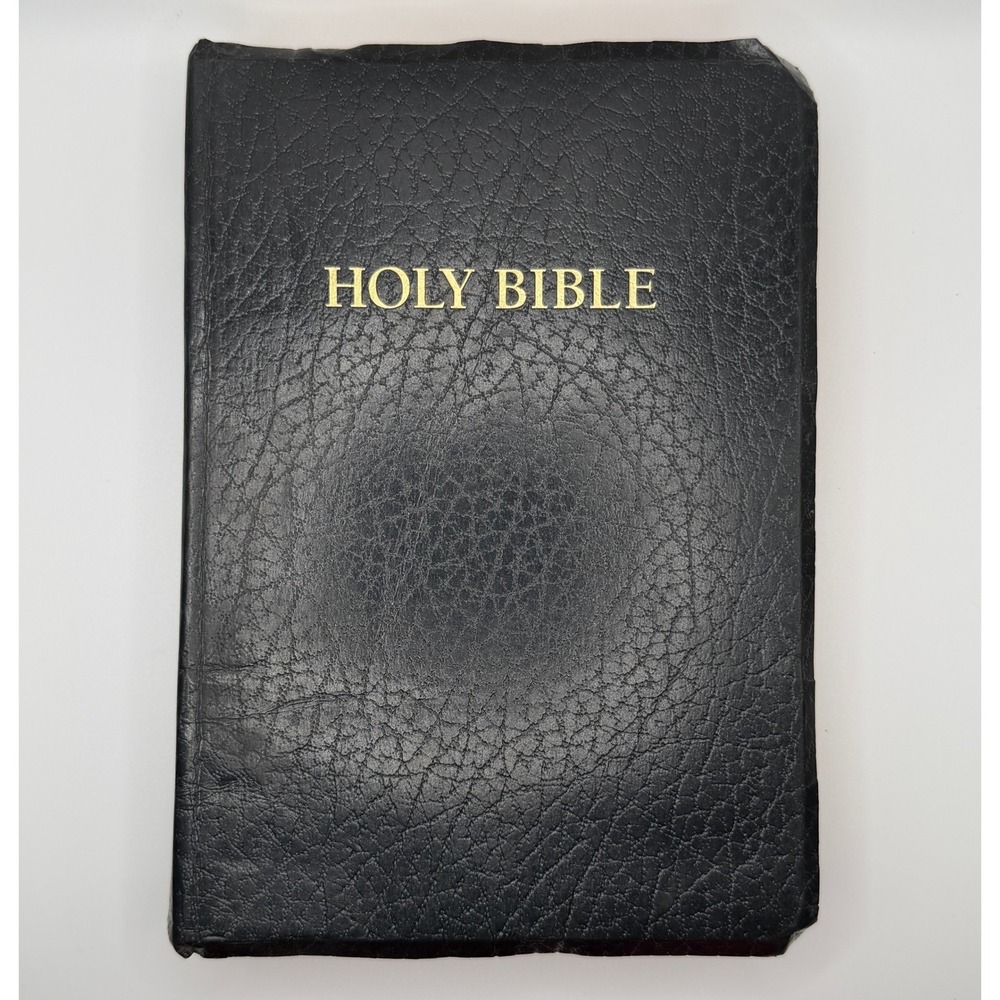 Holman KJV Holy Bible Red Letter Edition Black Imitation Leather 1979 Vintage